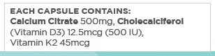 Calcium Capsules- (3-month supply) - Image 3